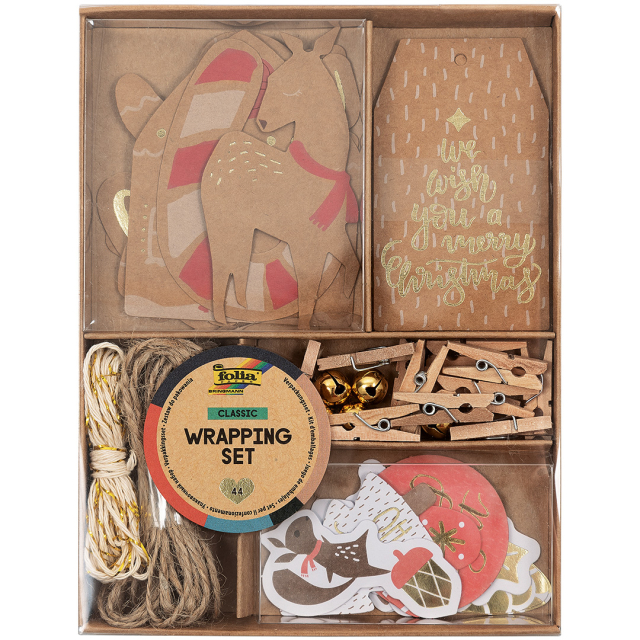 Wrapping Set Christmas 44 pcs 