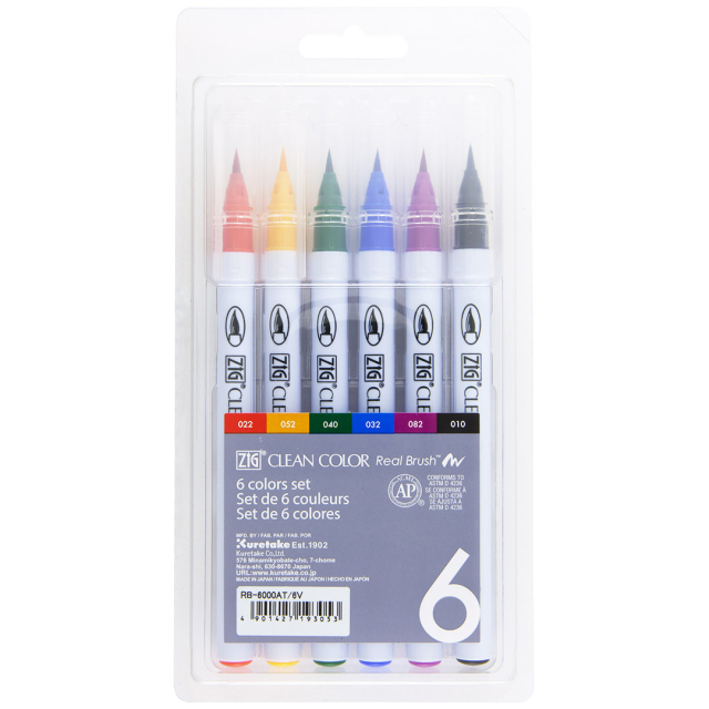 Clean Color Real Brush Set 6 pcs