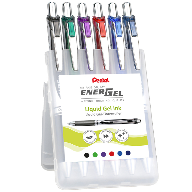 EnerGel BL77 Rollerball 07 6-set