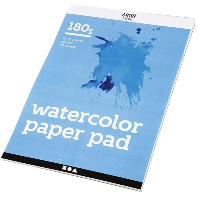 Watercolour pad A4 180g