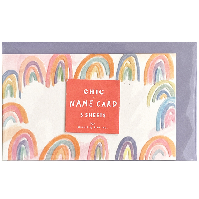 Cards with envelopes 5-pack Rainbow
