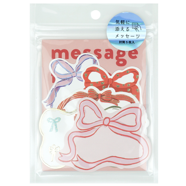 Cards with envelopes 5-pack Bows