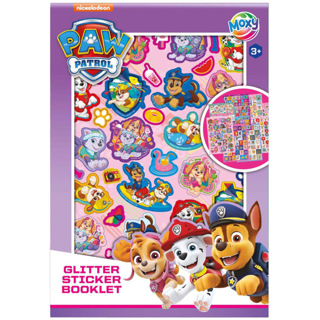 Paw Patrol Glitter Stickers 8 Sheets (3 years+)