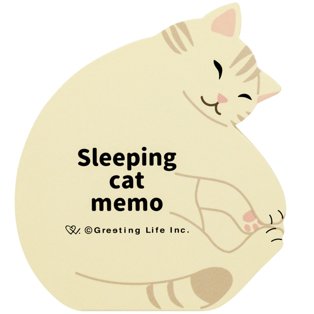 Sleeping Cat Memo Pad