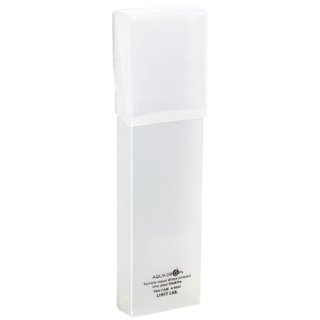 Pen case Aqua Drops White