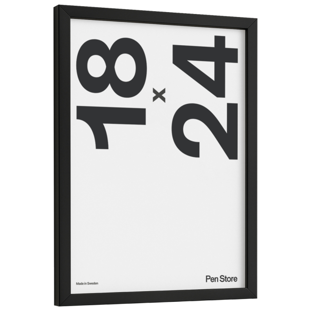 Black Wooden Frame 18x24 cm
