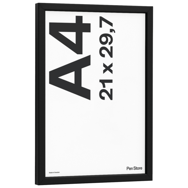Black Wooden Frame 21x29,7 cm A4