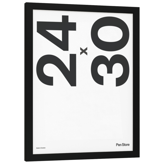 Black Wooden Frame 24x30 cm