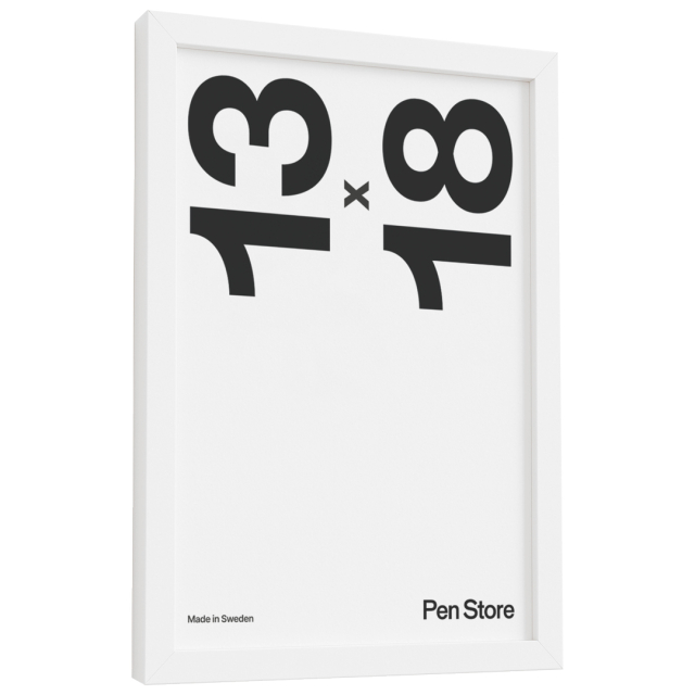 White Wooden Frame 13x18 cm