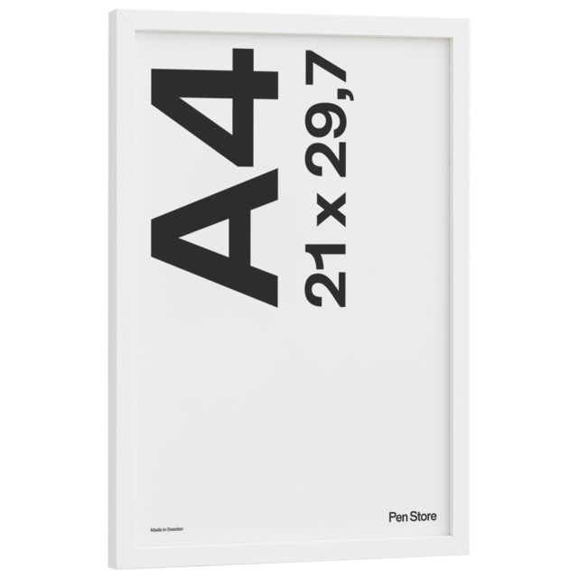 White Wooden Frame 21x29,7 cm A4