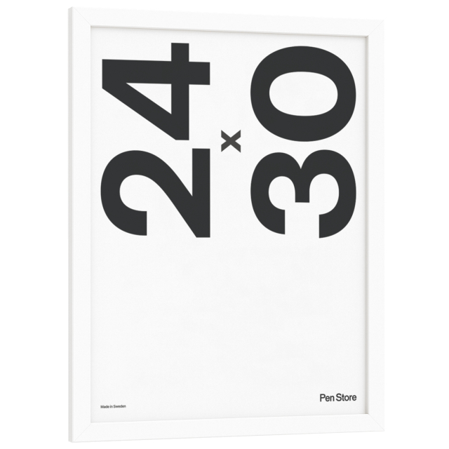 White Wooden Frame 24x30 cm