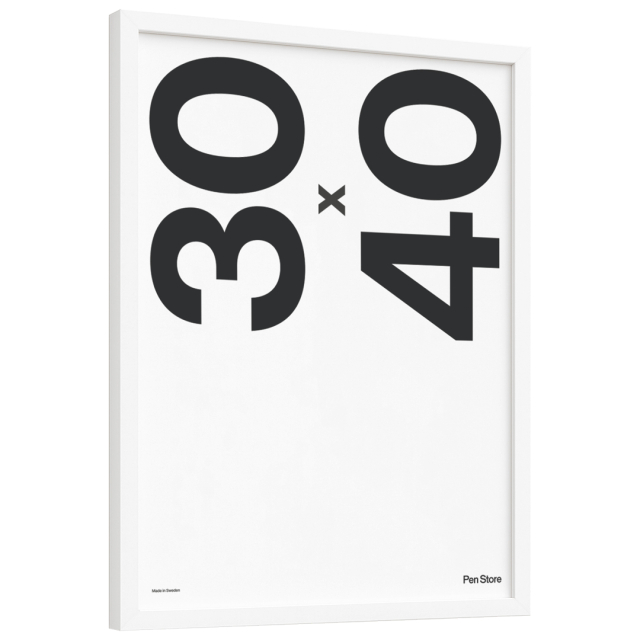 White Wooden Frame 30x40 cm