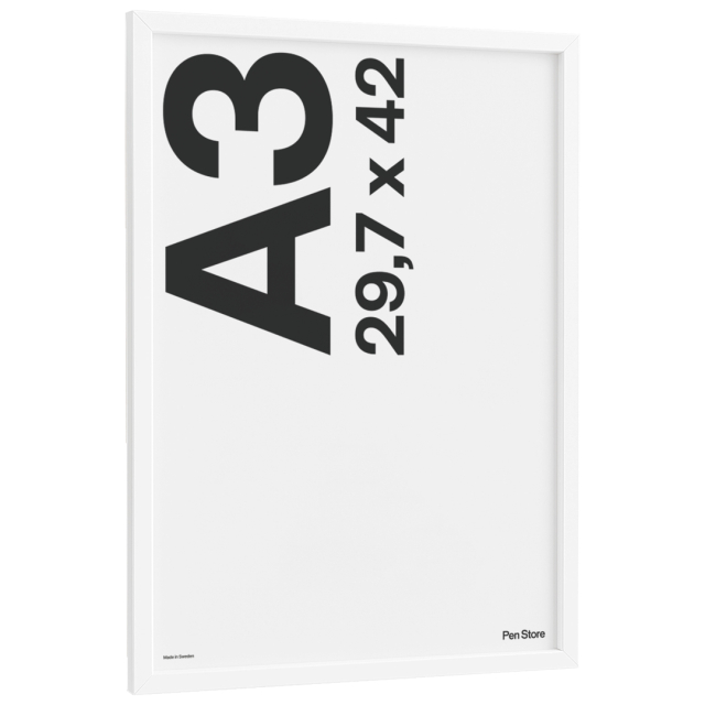 White Wooden Frame 29,7x42 cm A3