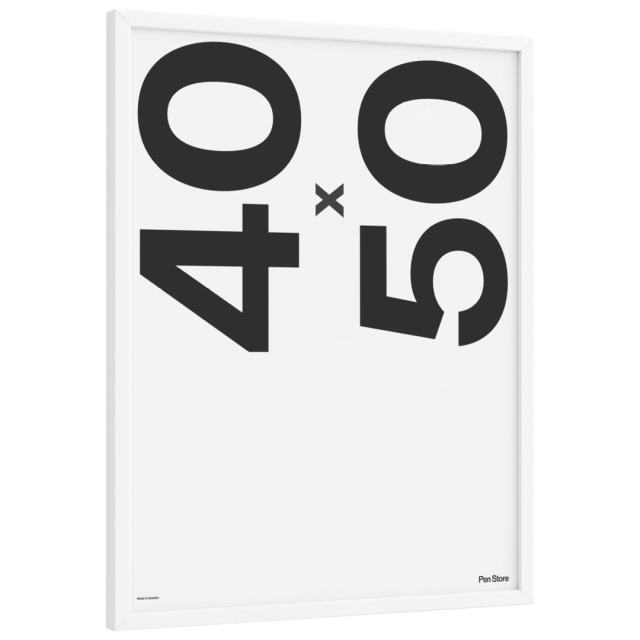 White Wooden Frame 40x50 cm