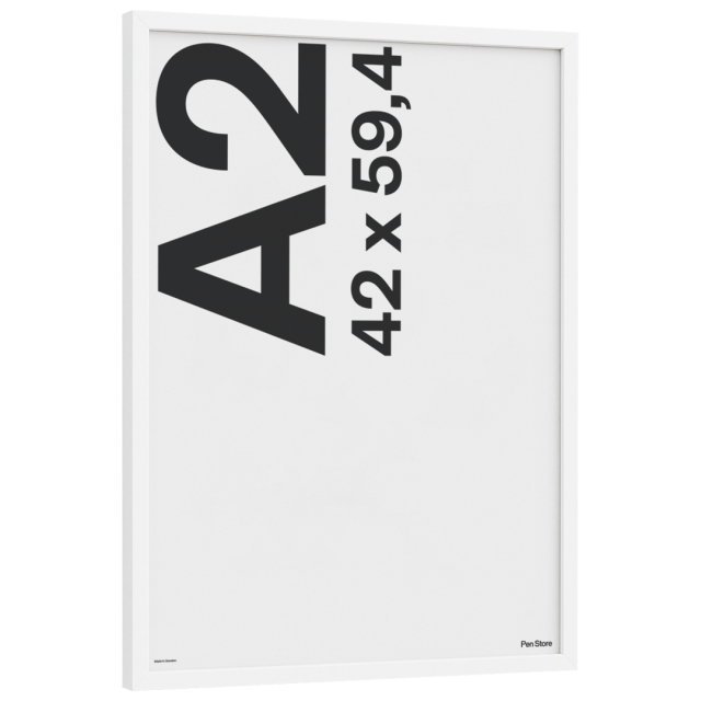 White Wooden Frame 42x59,4 cm A2