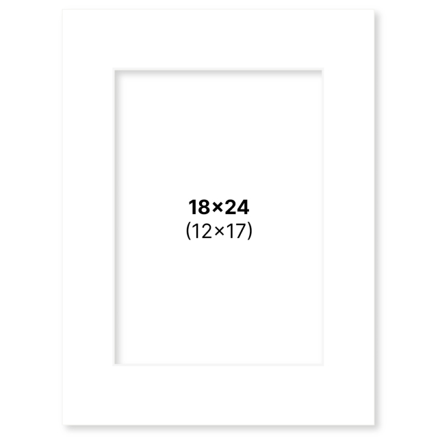 Passepartout White 18x24 cm