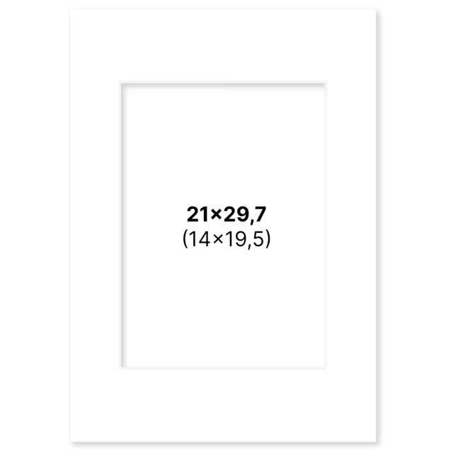 Passepartout White 21x29,7 A4