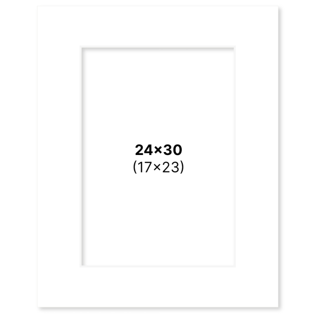 Passepartout White 24x30 cm