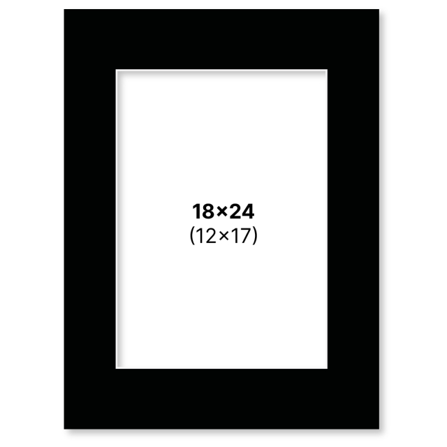 Passepartout Black 18x24 cm