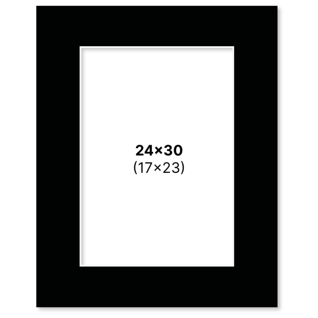 Passepartout Black 24x30 cm