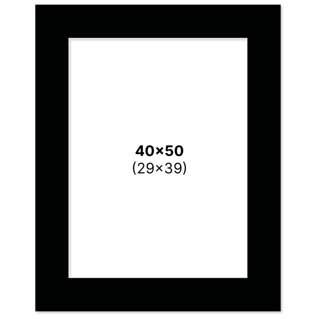 Passepartout Black 40x50 cm
