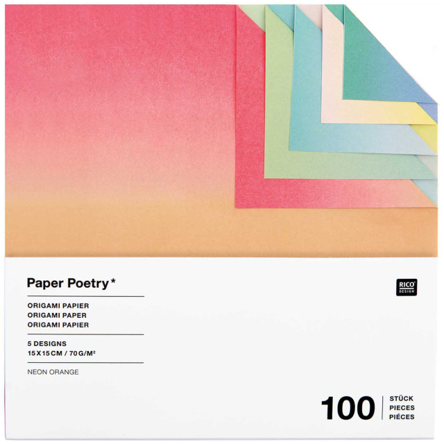 Origami paper Linear Gradient 15x15 cm 100 sheets