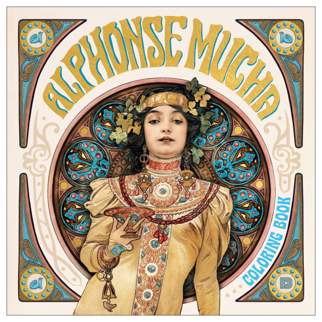 Alphonse Mucha Coloring Book