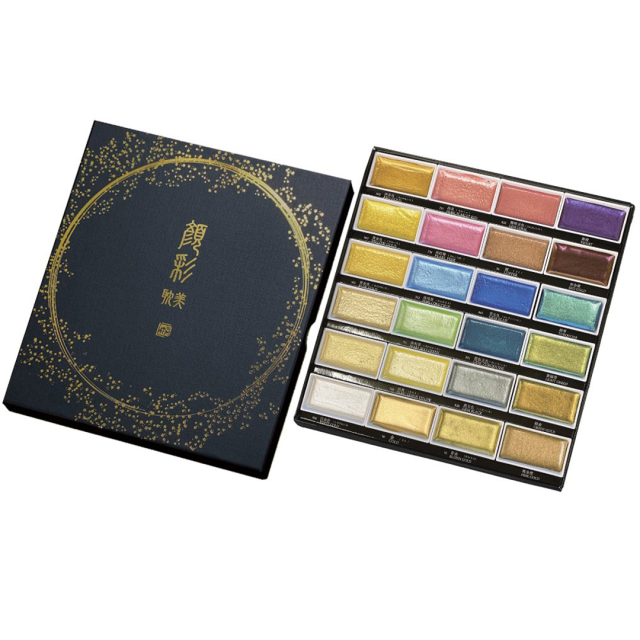 Gansai Tambi Aquarelle 24-set Metallic 2