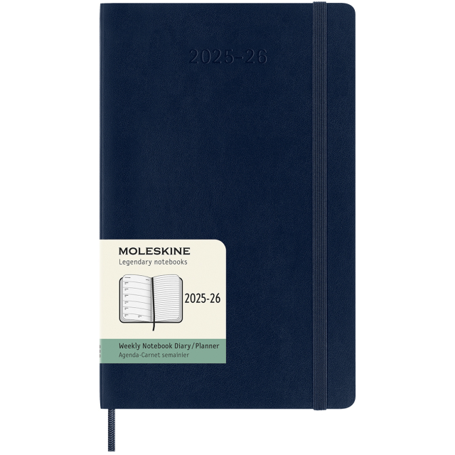 Planner 18M WeekNote Soft Cover Large Sapphire Blue