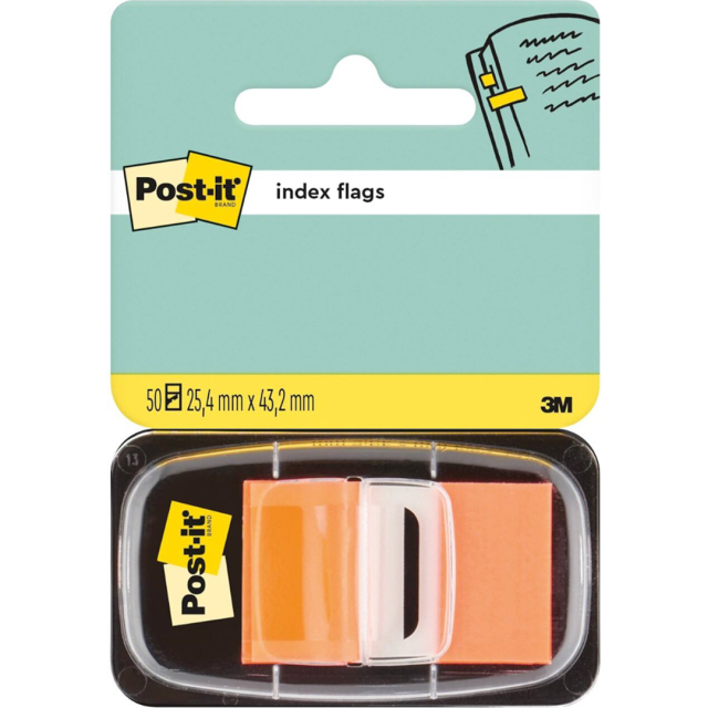 Post-it Index Tabs 25.4 x 43.2 mm Orange
