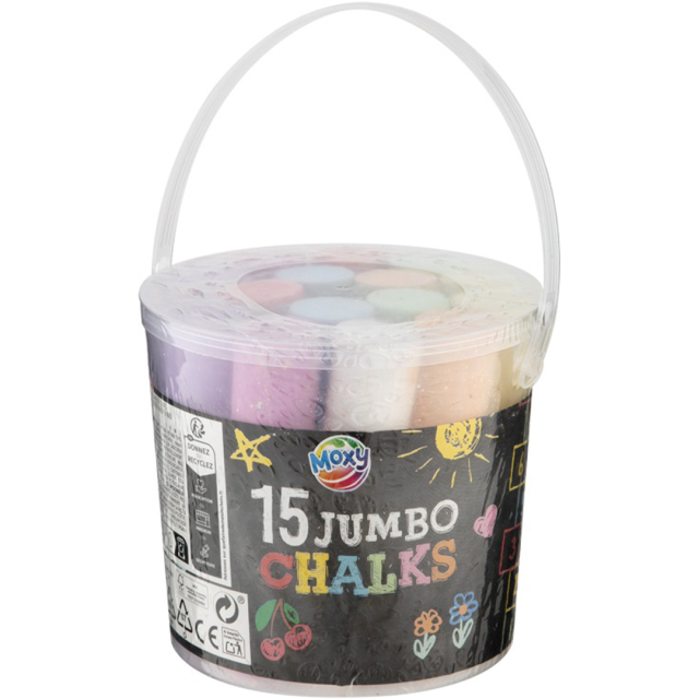 Street chalk Jumbo 15-pack