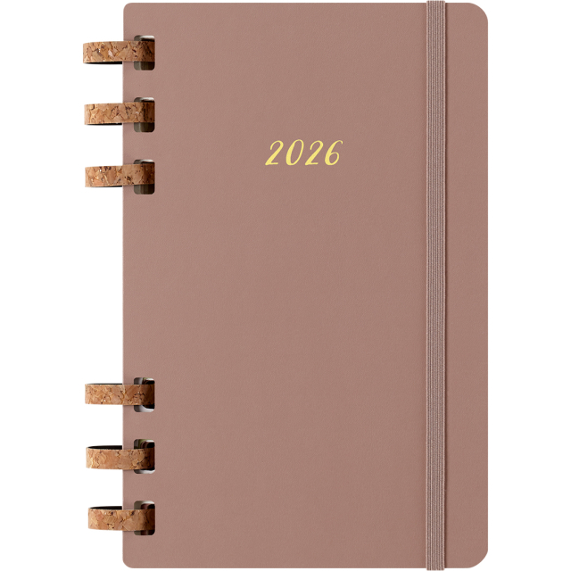 Planner 12M Spiral Planner 2026 Large Almond