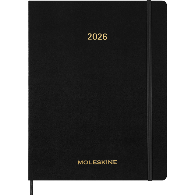 Planner 12M Weekly Vertical 2026 Essential Softcover XXL Black