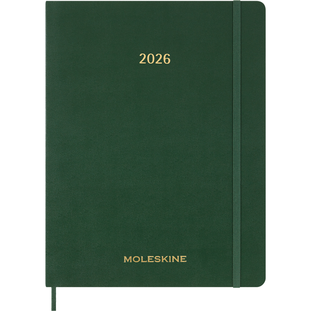 Planner 12M Weekly Vertical 2026 Hardcover XXL Myrtle Green