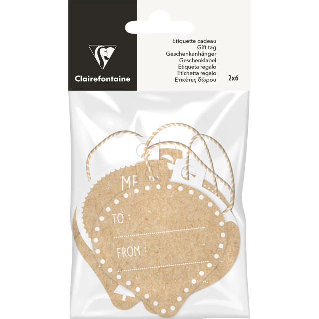 Kraft gift tags, Christmas balls