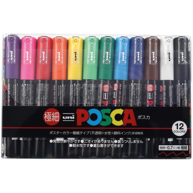 Posca PC-1MC 12-set