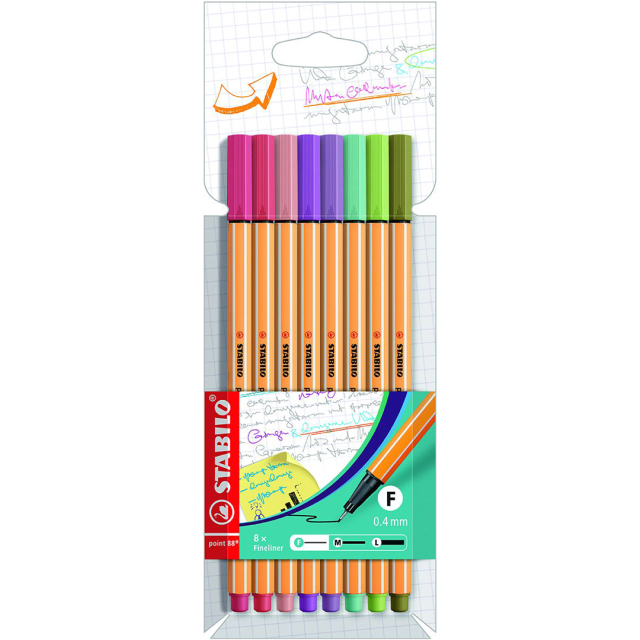 Point 88 Fineliner 8 pcs