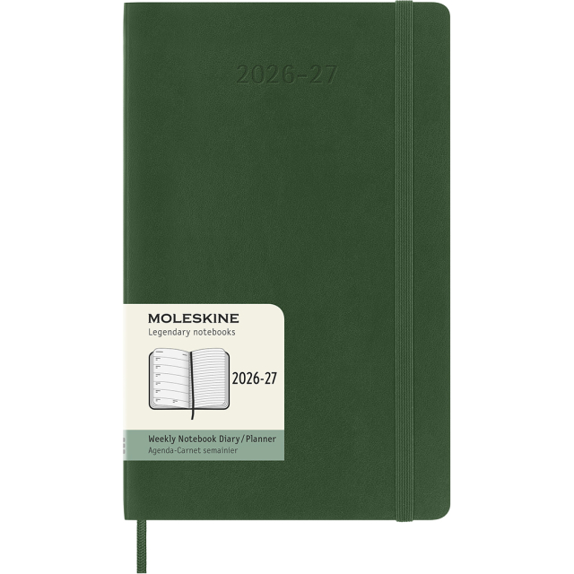 Planner 18M WeekNote Soft Cover Large Myrtle Green