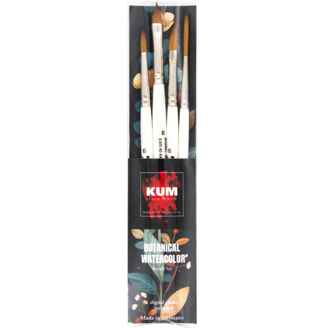 Synthetic Brushes Watercolour Botanical 4-piece Set