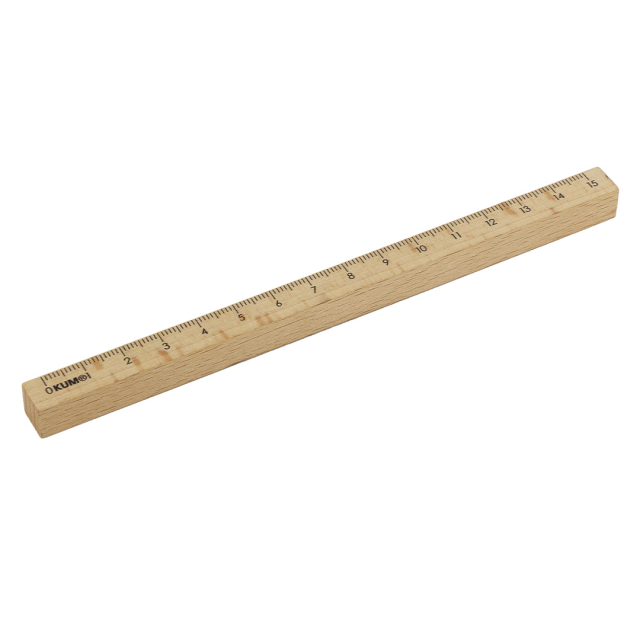 Wooden Ruler 15 cm