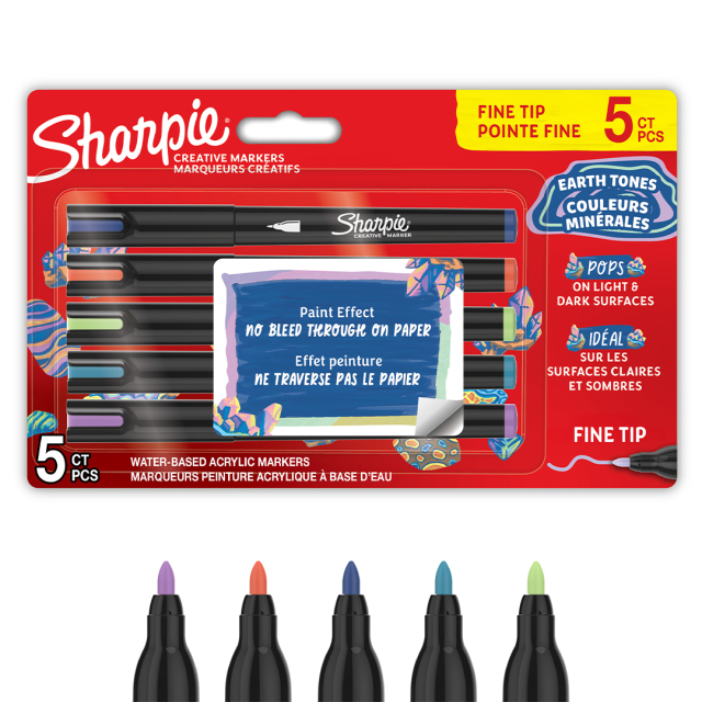 Creative Marker Fine Tip 5-pack Earth Tones