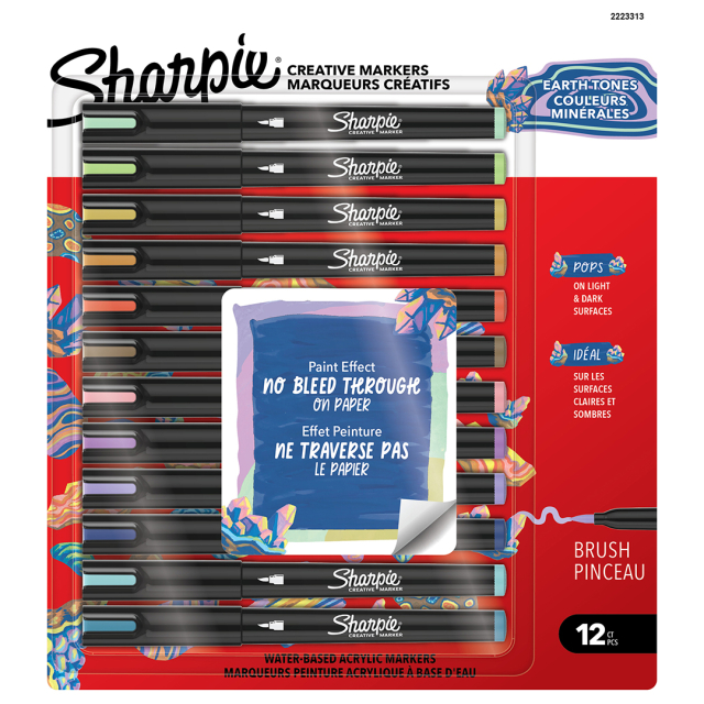 Creative Marker Brush Tip 12-pack Earth Tones