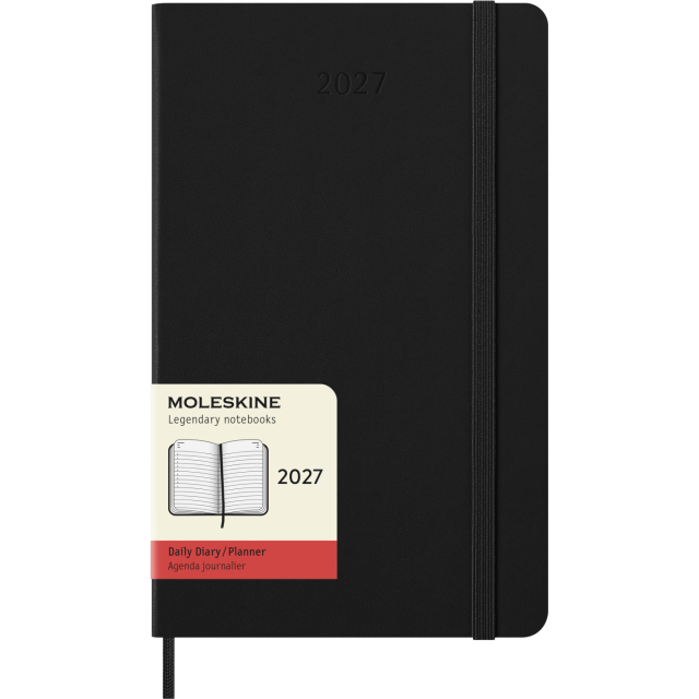 Planner 12M Daily 2027 Hardcover Large Black