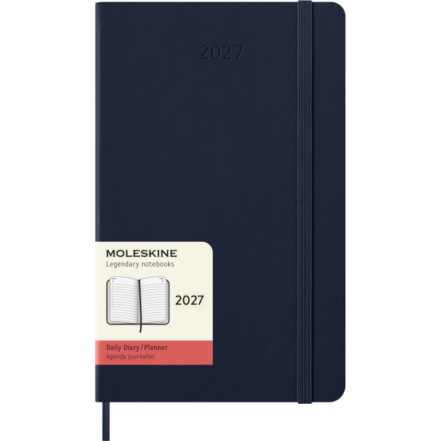 Planner 12M Daily 2027 Hardcover Large Sapphire Blue