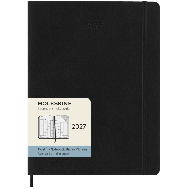 Planner 12M Monthly 2027 Softcover XL Black