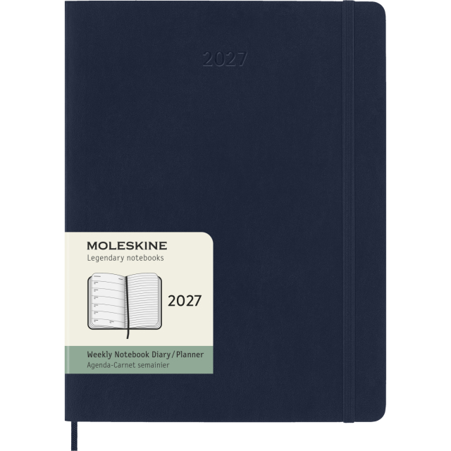 Planner 12M Weekly Notebook 2027 Softcover XL Sapphire Blue 