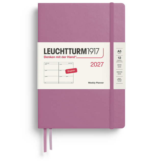 Planner Weekly Planner 2027 A5 Dusty Rose