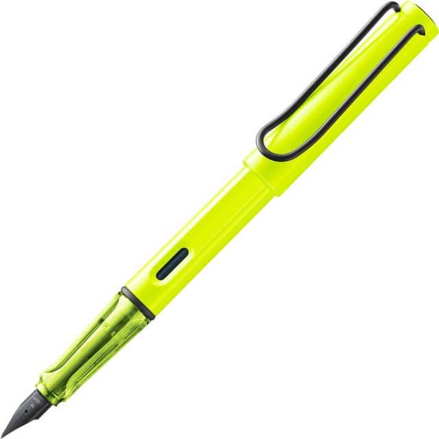 Safari Fountain Pen Neon Yellow