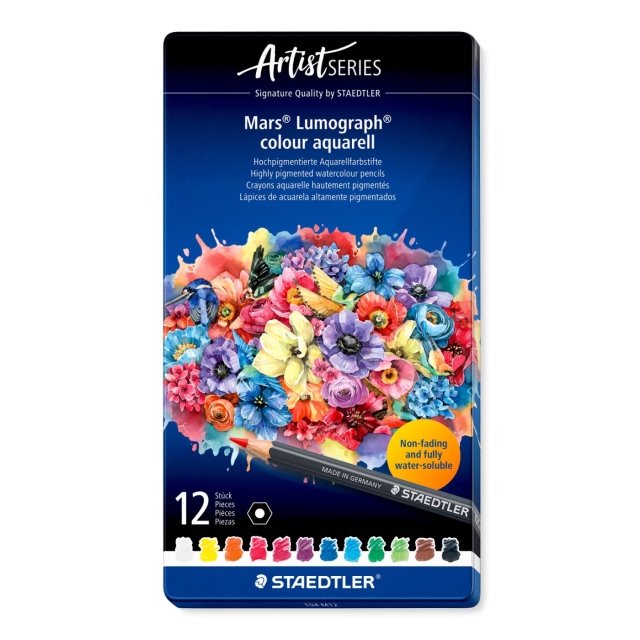 Watercolour pencils Mars Lumograph set of 12