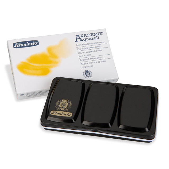 Akademie Aquarell Half Pans 12-Set